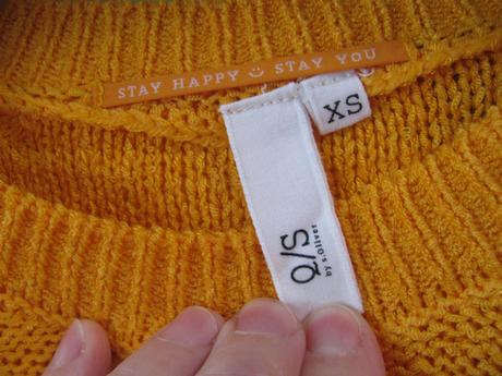 Krásný oranžový svetr s.oliver v.xs/152, s.oliver,152