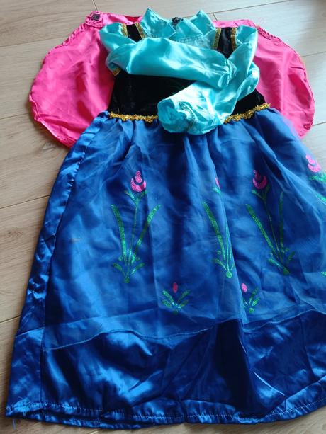 Kostým princezny anny - frozen, vel 134/140,