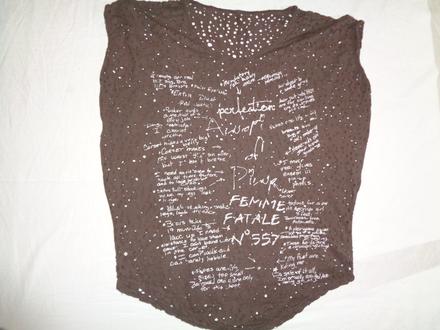 Čoko hnědý dírkovaný top, xl