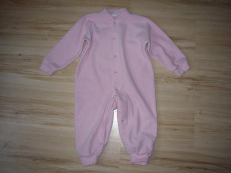 Flísový růžový overal, 92