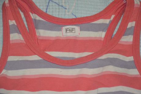 146 152 158 pruhované letní tílko, f&f,152