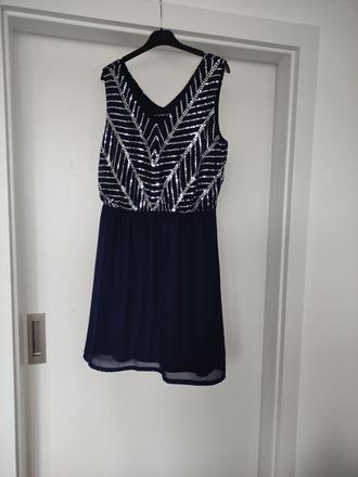 Společenské šaty,m-l,tmavě modré+zdarmaboty, l