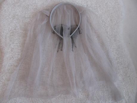 Maškarní kostým-čelenka se závojem halloween,