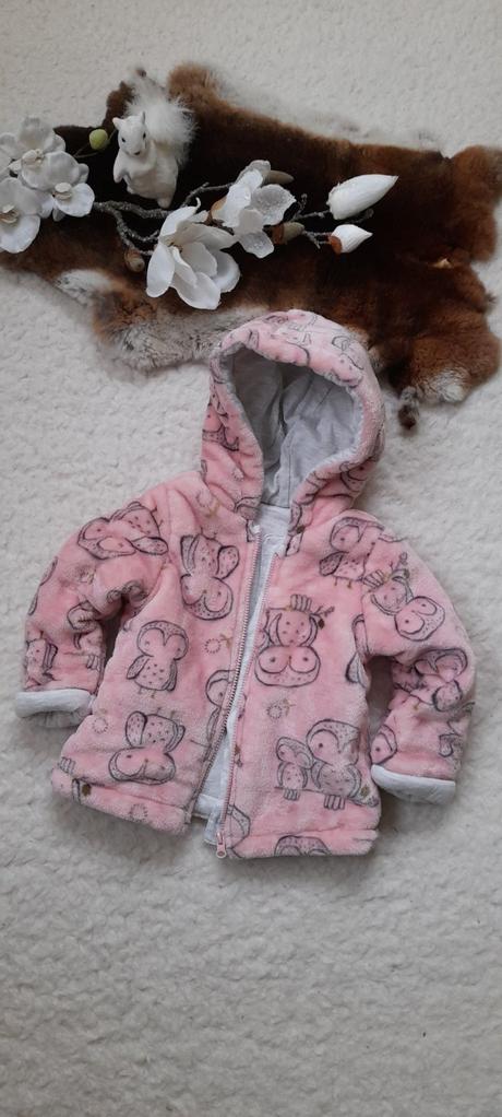 Fleecová zateplená bunda se sovami zn. f&f, f&f,80