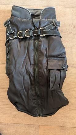 Ka781 nepromokavá psí bunda, délka zad 40 cm, l,
