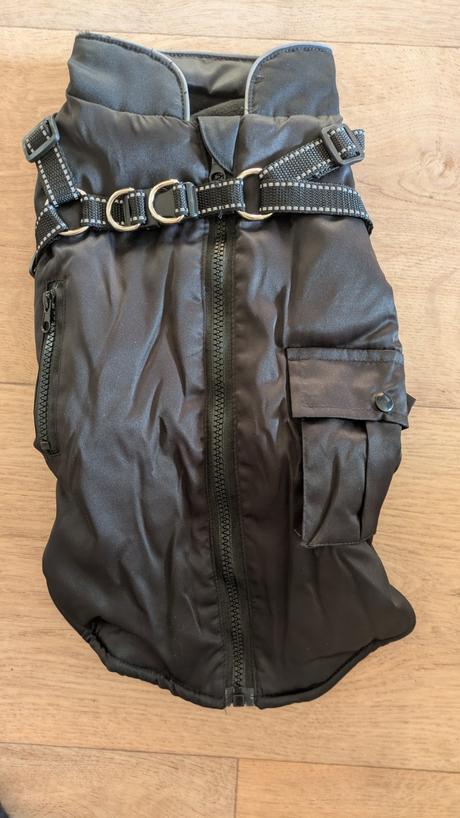 Ka781 nepromokavá psí bunda, délka zad 40 cm, l,