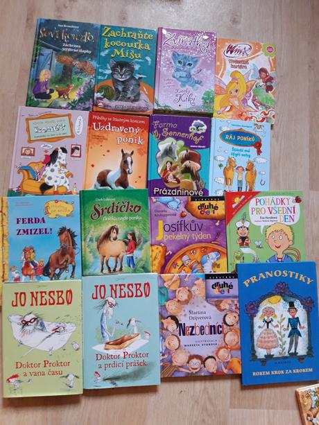 12x mix knížek pro děti i jednotlivě, 