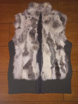 Vesta s kožíškem, m