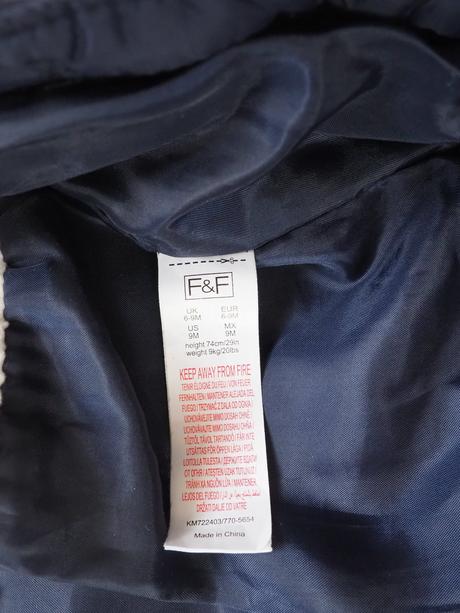 Zimní kombinéza vel 74, f&f,74