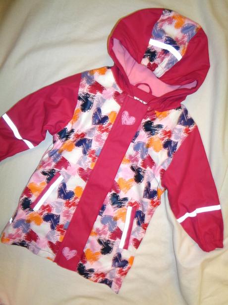 Luxusní srdíčková bunda podšitá flízem 86/92, lupilu,86 / 92