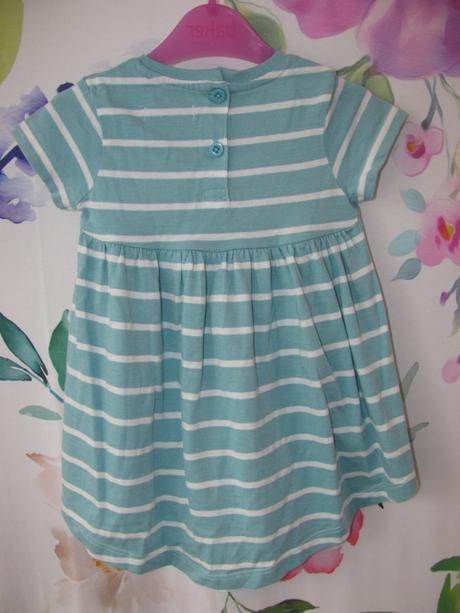 Bavlněné mátové letní šatičky, 80