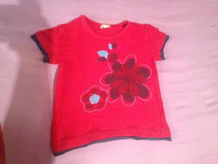 Dívčí tričko květy, 80