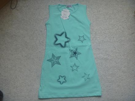 Nové mint šaty bez rukávu zn. walenti kids v. 128, 128