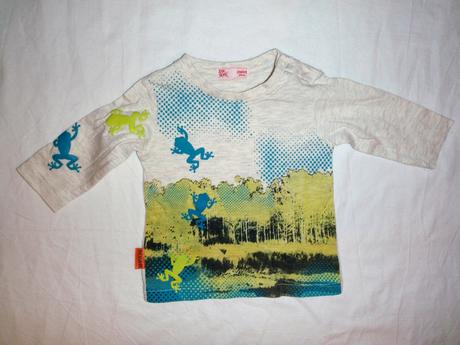 Komplet žabičkového trička a podšitých manžestráků, next,62