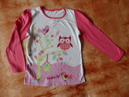 Tričko se sovičkou a ptáčky, bhs,134