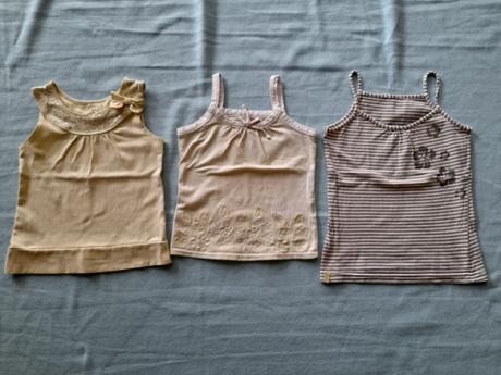 3 x tílko, vel 122/128, tcm,122