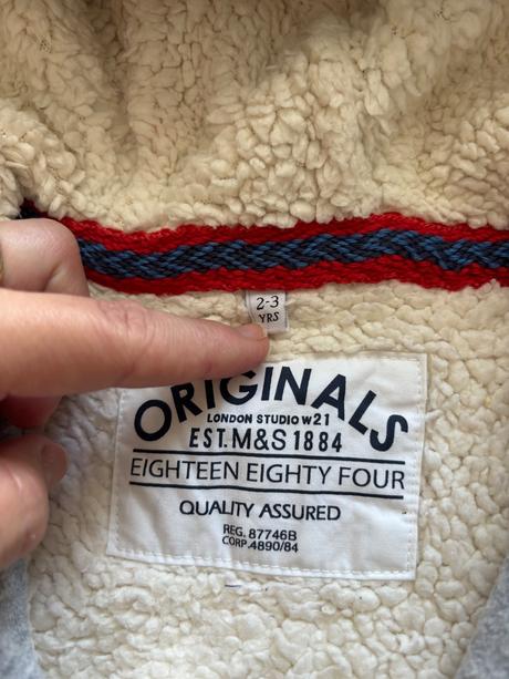 K1/ mikina zateplená - v.2/3 roky, marks & spencer,98