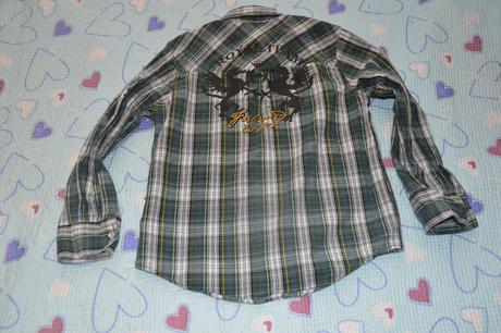 116 122 bavlněná kostkatá košile na druky, kappahl,116