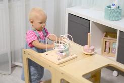 ELIS DESIGN Učící věž 3in1 - učící věž, stoleček, židlička