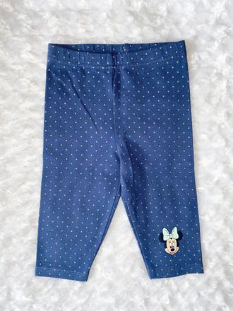 Modré 3/4 legíny s minnie, c&a,86