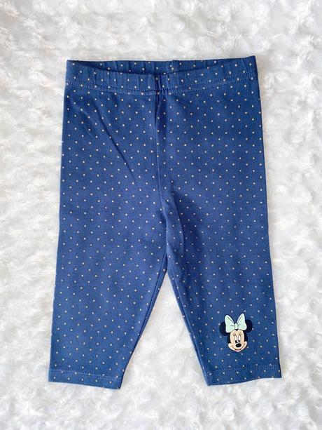Modré 3/4 legíny s minnie, c&a,86