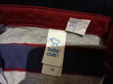 Tričko na mimi, baby club,74