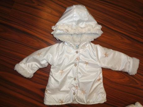 Luxusní bílozlatý hvězdičkový zimní komplet, 68