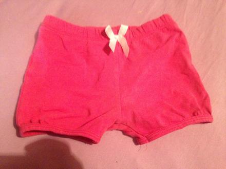 Dívčí kraťasy, kraťásky mašlička vel. 80 - 86, 80