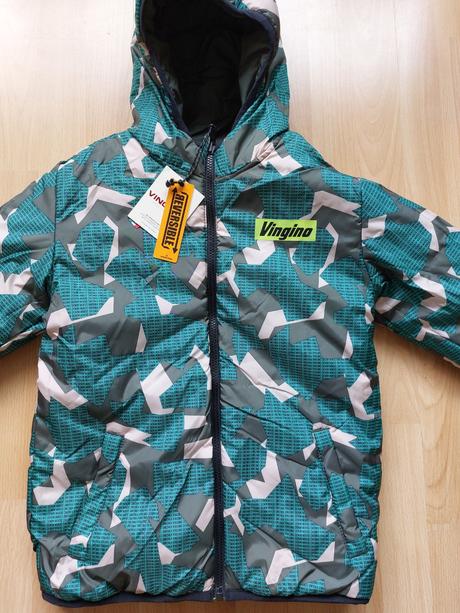 Zimní bunda vingino, oboustranná, maskáč, vel. 152, vingino,152