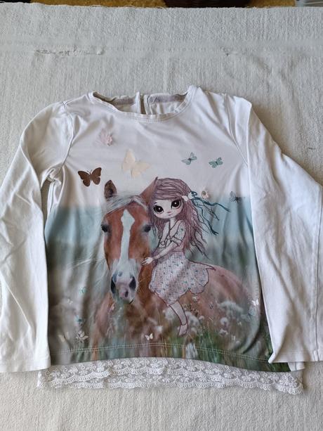 Dívčí tričko dlouhý rukáv, 122