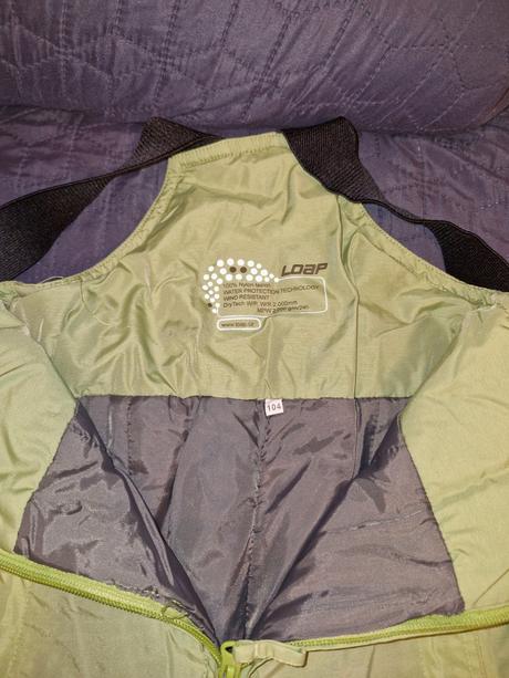 Zelené lyžařské kalhoty zn. loap vel. 104, loap,104