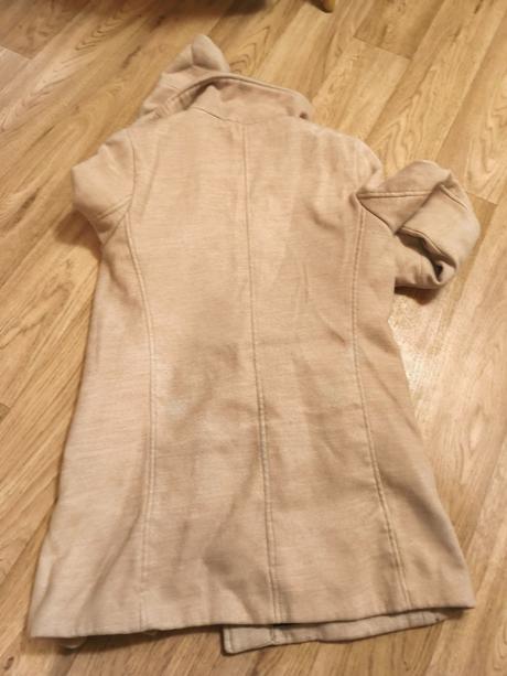 Pudrový kabátek kabát bershka s/m, bershka,s