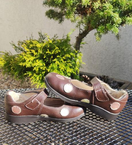 Puntíkované celokožené balerínky pediped barefoot, pediped,26