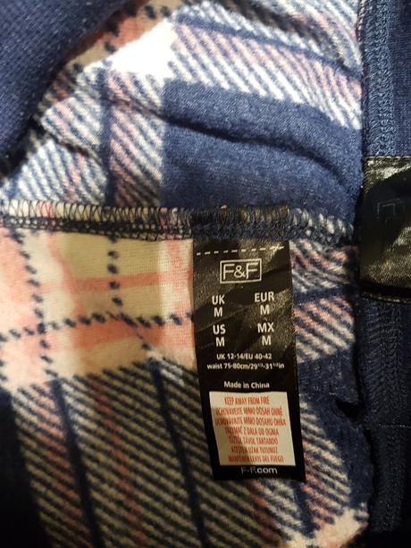 Fleesové kalhoty značky f&f velikost m, f&f,m