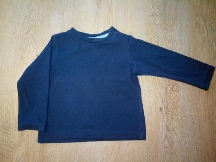 Tmavě modré triko s dlouhým rukávem, c&a,74