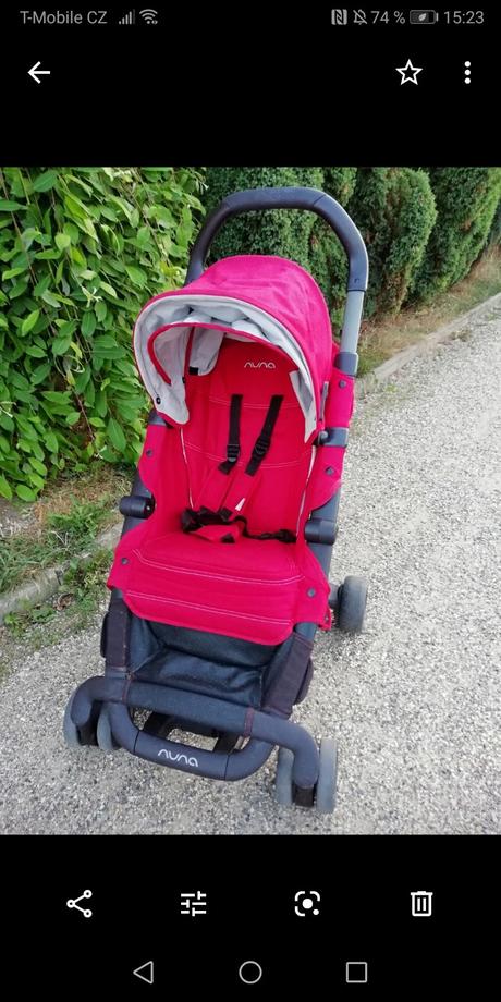 Kočárek nuna pepp + original nánožník + pláštěnka, nuna,nuna pepp