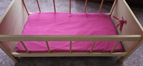 Dětská palanda, dvoupatrová postýlka pro panenky, 