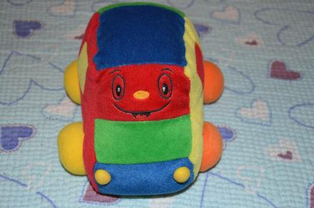 Plyšové auto pro nejmenší, první auto,