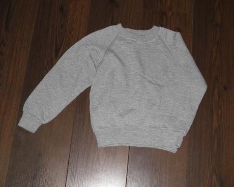 Šedá mikina - vel.116, 116