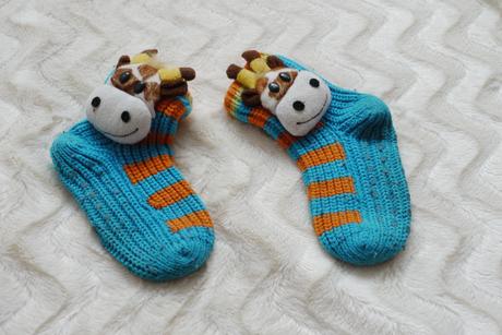 Teple ponozky s zirafkou - misto backurek-na doma, 26