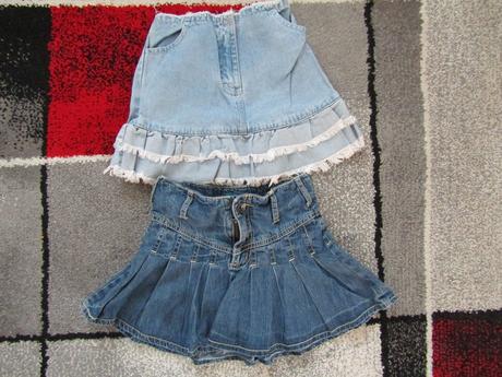 2 x riflová sukýnka vel.104, 104