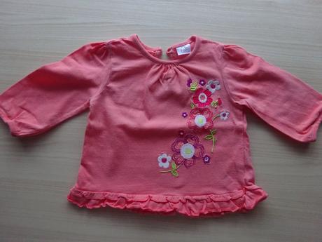 Tričko s kytičkou dl.r., vel. 68, f&f,68