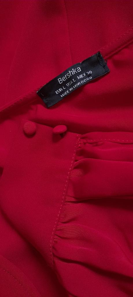 Vínové zavinovací krátké šaty, bershka,l