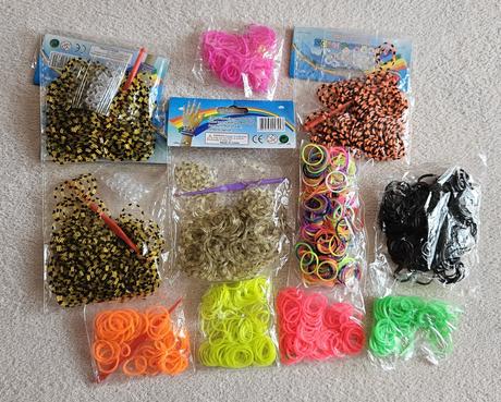 Gumičky na gumičkování, barevné,