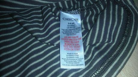 Pruhované tričko s gombíkmi, cherokee,116