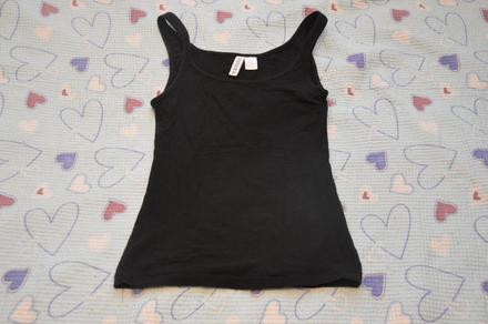Černé tílko vel. xs, 160/80a, h&m,158