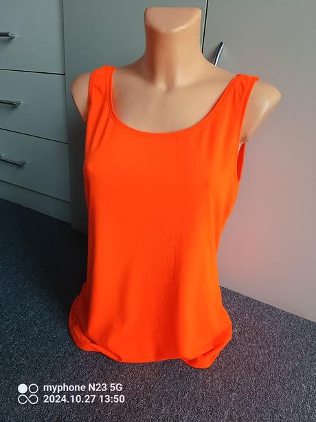 Tílko neón oranžové zn."janina" vel."m", m