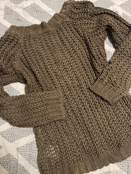 Damsky hnedy svetr, l