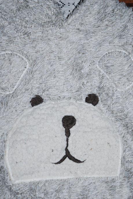 Chlupatka mikina s medvídkem s kapucí s ouškama, next,92