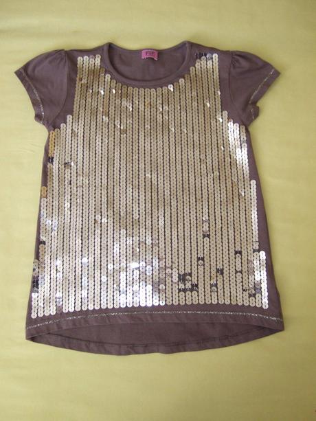 Tričko s flitry, f&f,122